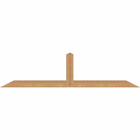 Ekena Millwork Portland Smooth Timber Gable Bracket, Western Red Cedar, 72"W x 18"H x 3 1/2"D x 3 1/2"F, 6/12 Pitch GBW072X18X0404POR00SWR